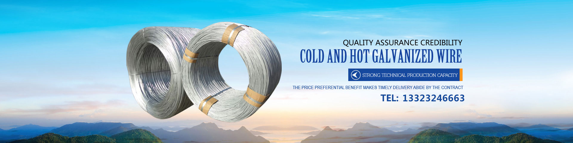 Cold and hot galvanized wire