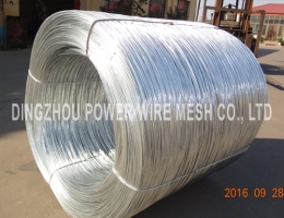 Hot dip galvanized wire