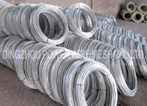 Large volumes galvanized wire